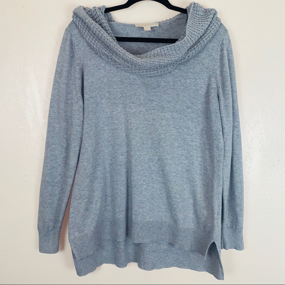 Michael Kors cowl neck sweater gray sz extra large